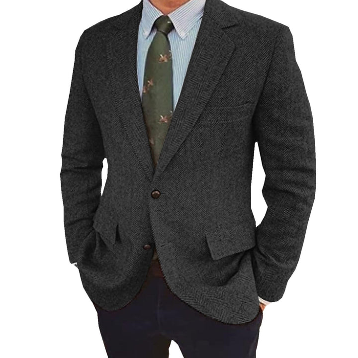Men's Classic Retro Two-Button Tailored Jacket