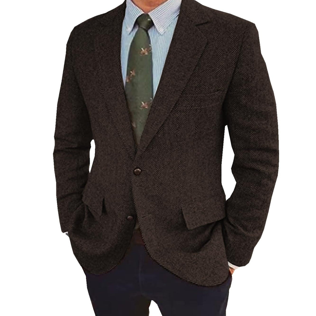 Men's Classic Retro Two-Button Tailored Jacket