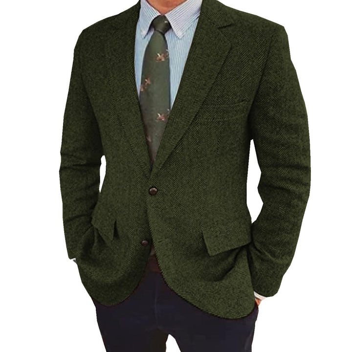 Men's Classic Retro Two-Button Tailored Jacket