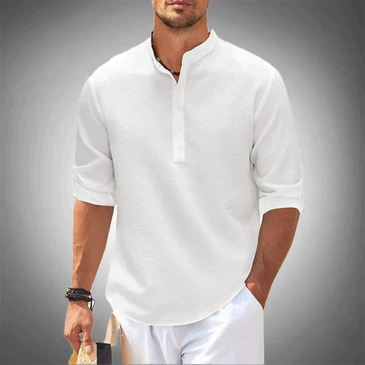 Adone Relaxed Textured Shirt - Elena Harper
