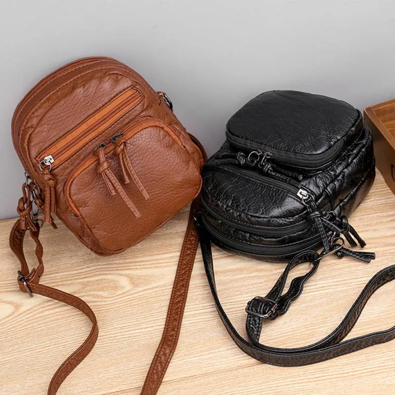 Evekta - Leather Crossbody Bag