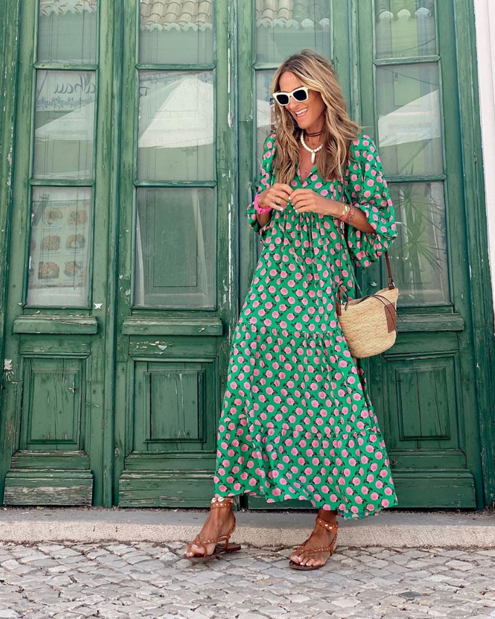 Sandy Comfortable and Trendy Long Dress - Elena Harper