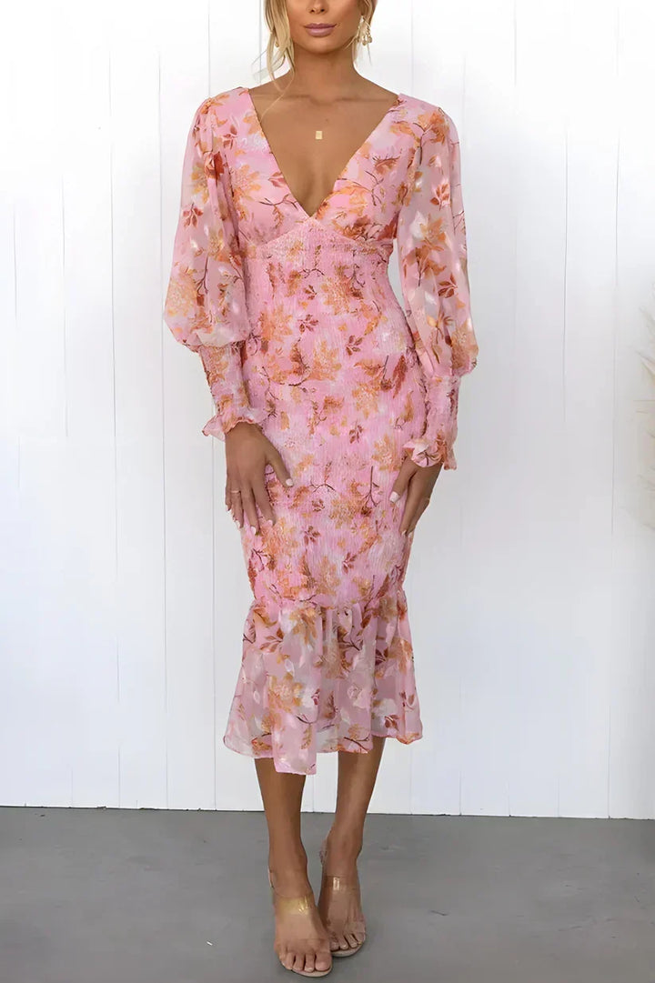 Reagan Stunning Flower Dress - Elena Harper