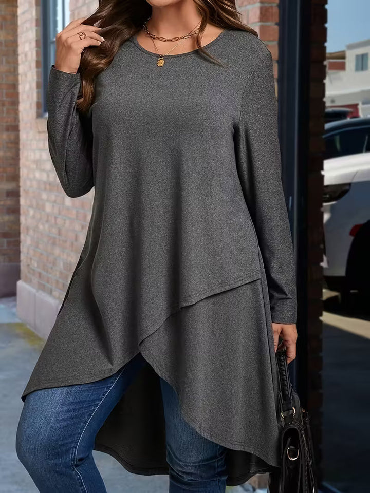 Neasa Elegant Long Sleeve T-Shirt - Elena Harper