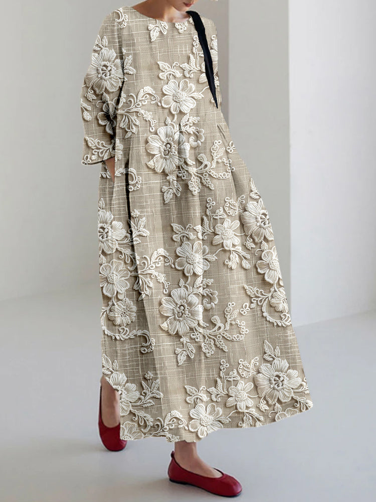 Anovia Graceful Printed Dress - Elena Harper