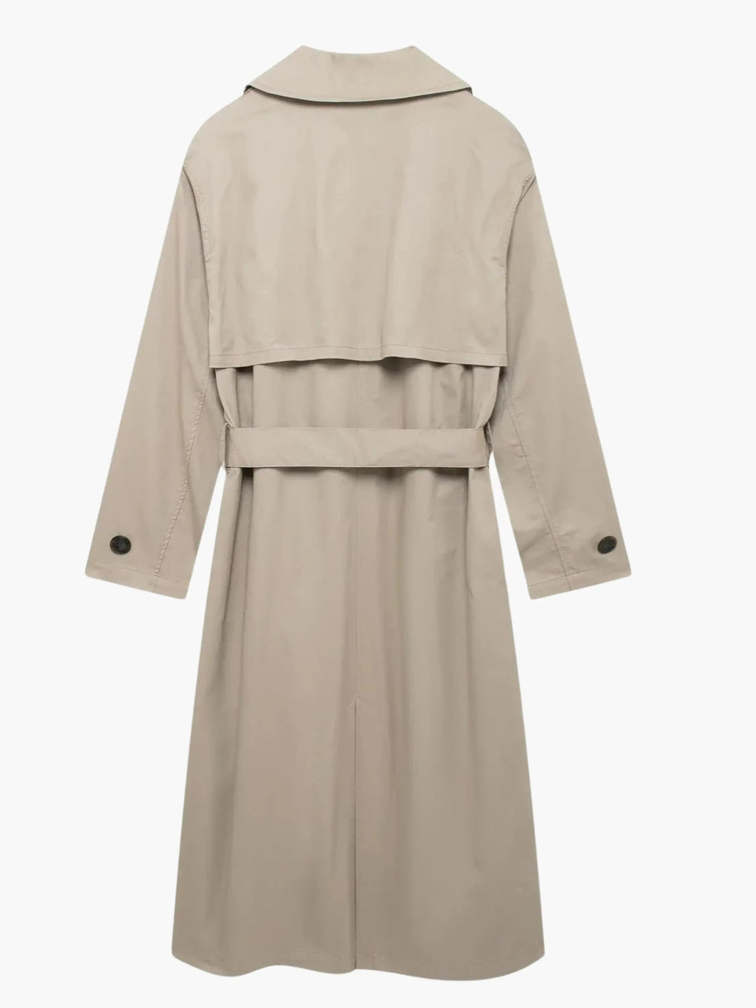 Classic Double-Breasted Trench Coat -Timeless Elegance - Elena Harper