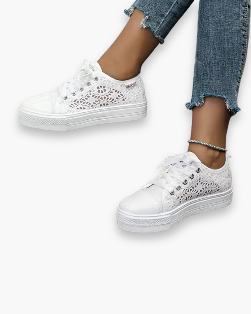 Chic Lace Sneakers for Women | Breathable and Stylish