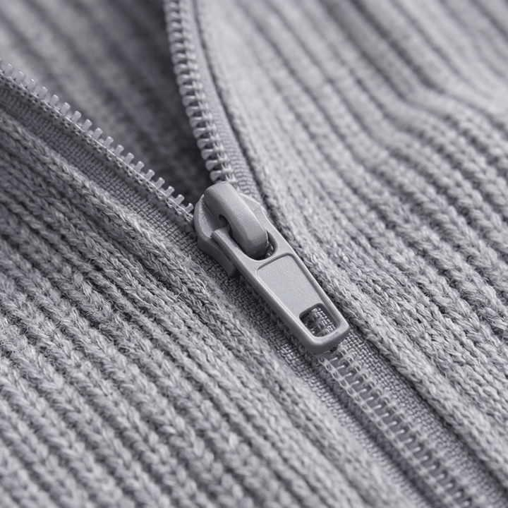 Covena – Soft Knit Zip Up Cardigan with Pockets
