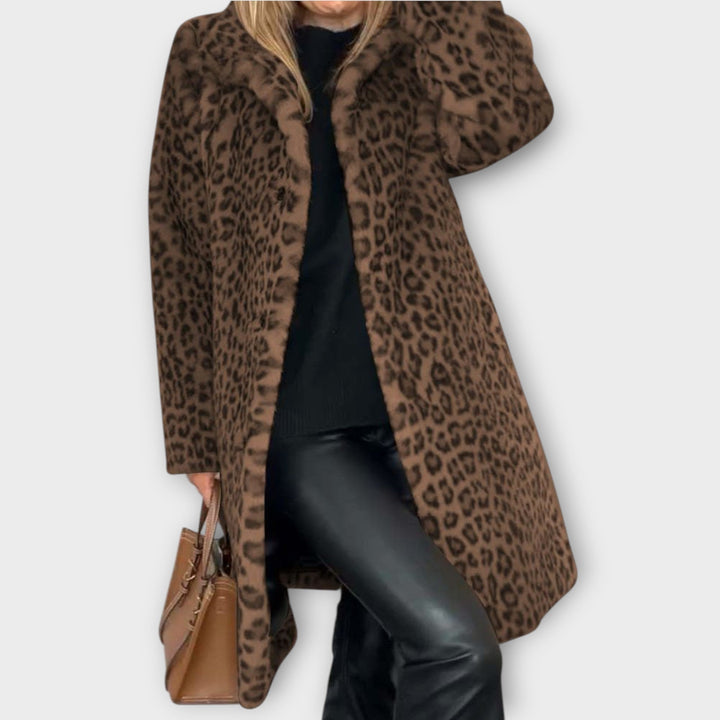 Luxe Leopard Faux Fur Coat - Elena Harper