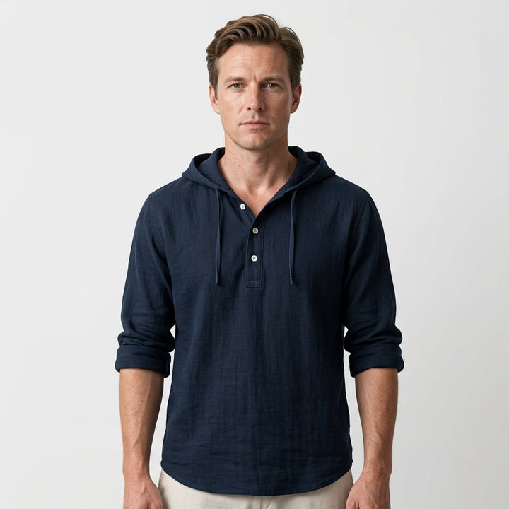 Harrington Oxford | Hooded Summer Shirt For Men