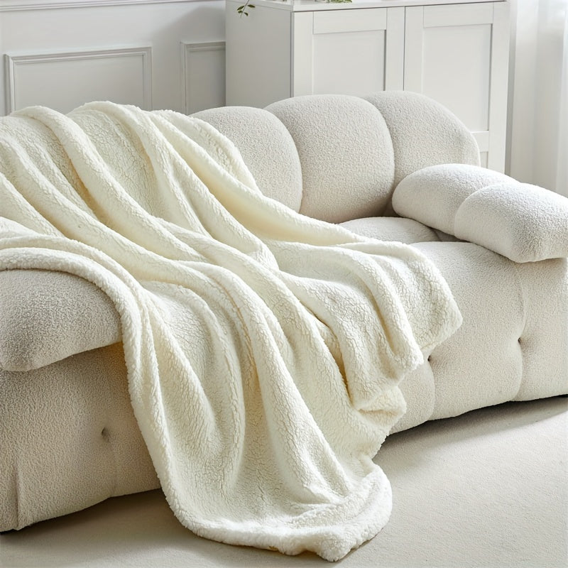 Unisex Ultra Soft Sherpa Fleece Blanket for Warmth & Comfort