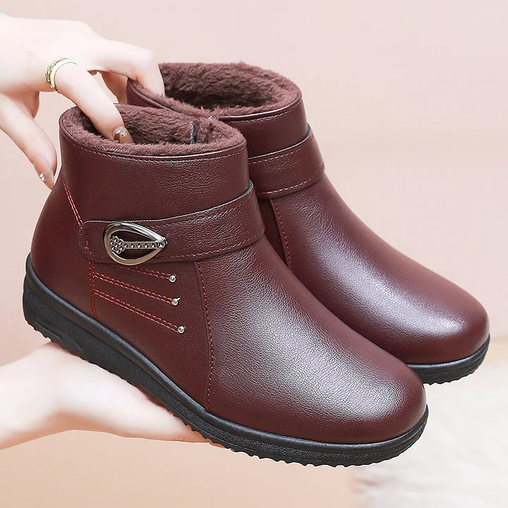 Petruta - Suede Warm Ankle Boots