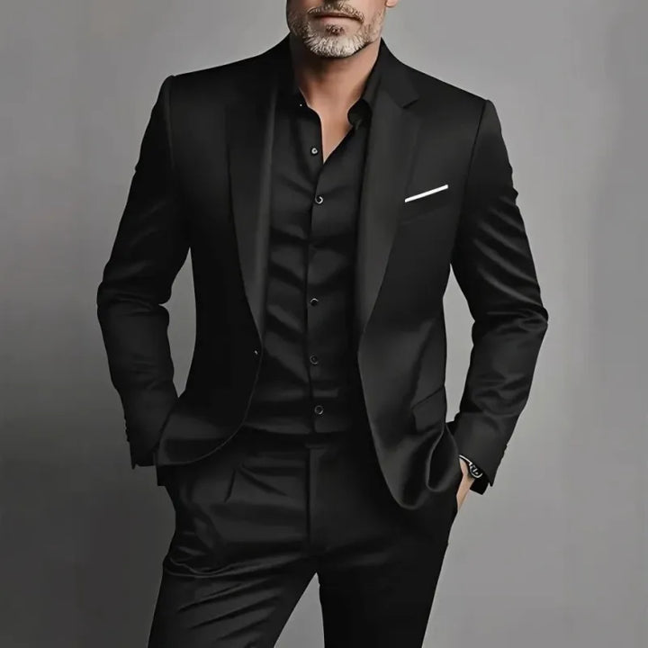 Men's Slim Fit Suit Set - Blazer and Trousers Business-Casual