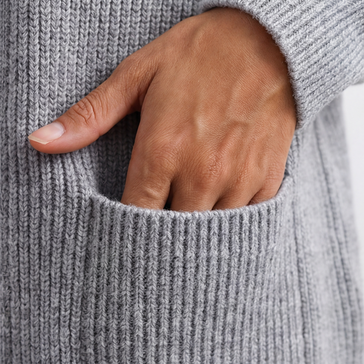 Covena Soft Knit Zip Up Cardigan with Pockets - Elena Harper