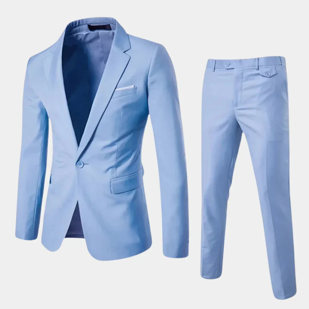 Elegant Men's Suit with Blazer and Trousers, view 4 - Elena Harper