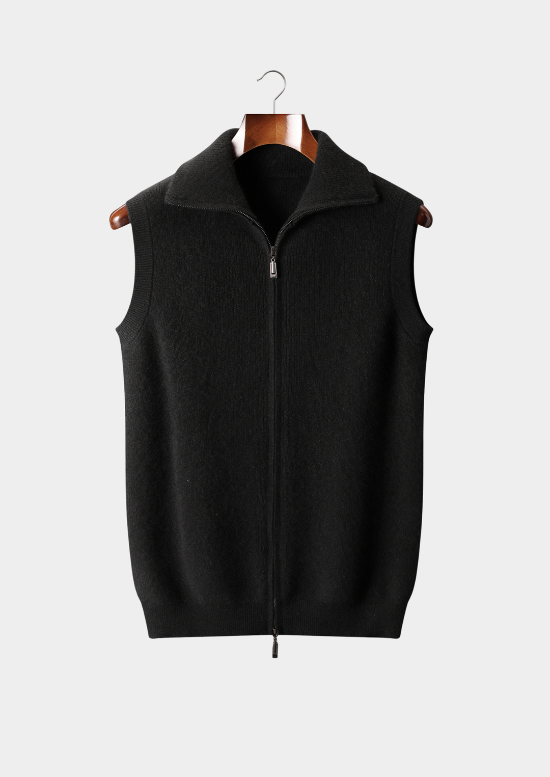100% Cashmere Body Warmer Vest, view 8 - Elena Harper