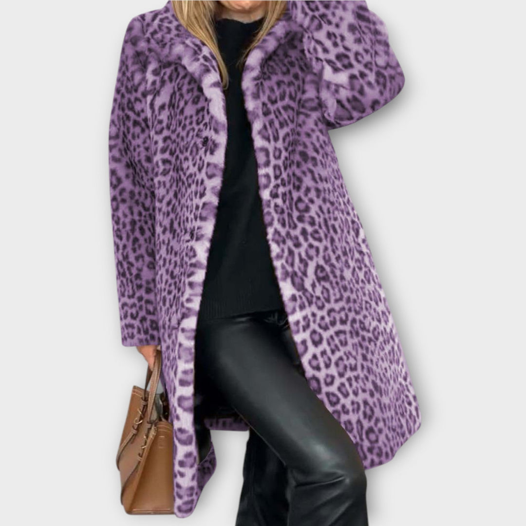 Luxe Leopard Faux Fur Coat - Elena Harper