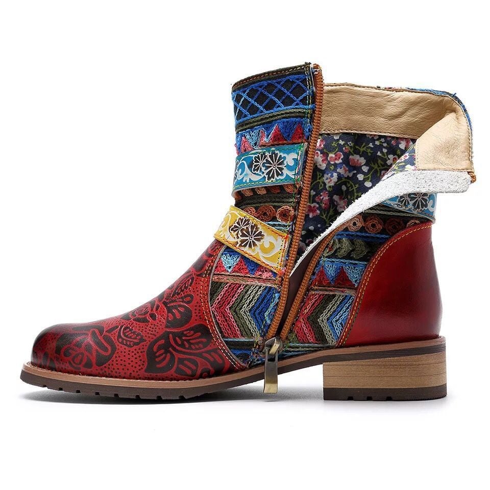 Decorative Mid-Calf Boots for Women - Kjersti