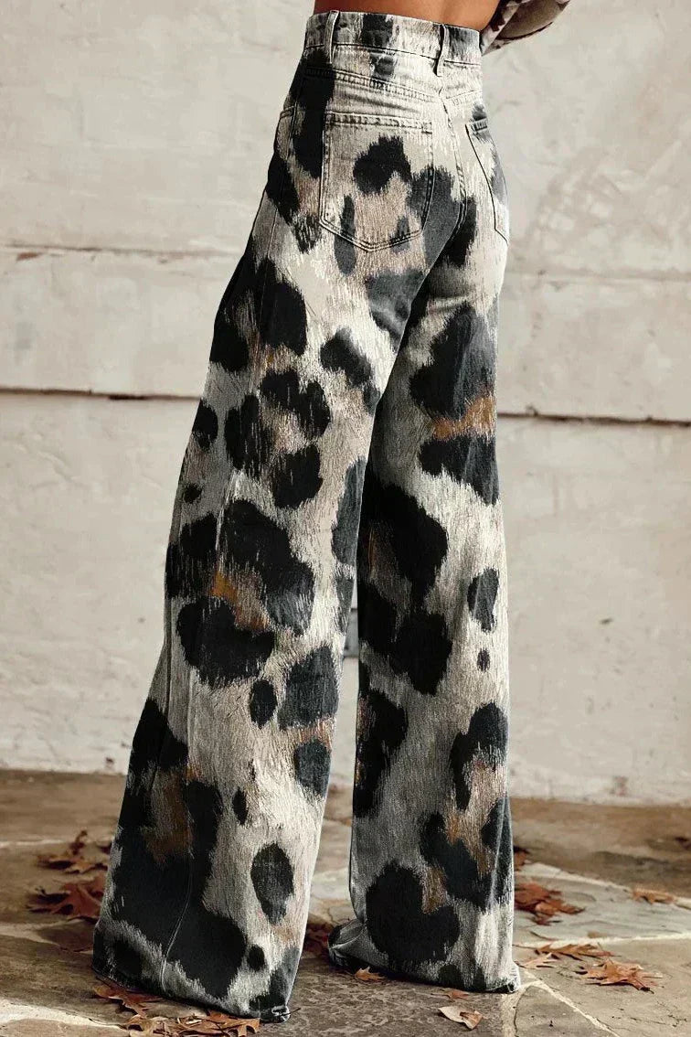 Cheetah Bohemian Elegant Pants - Elena Harper