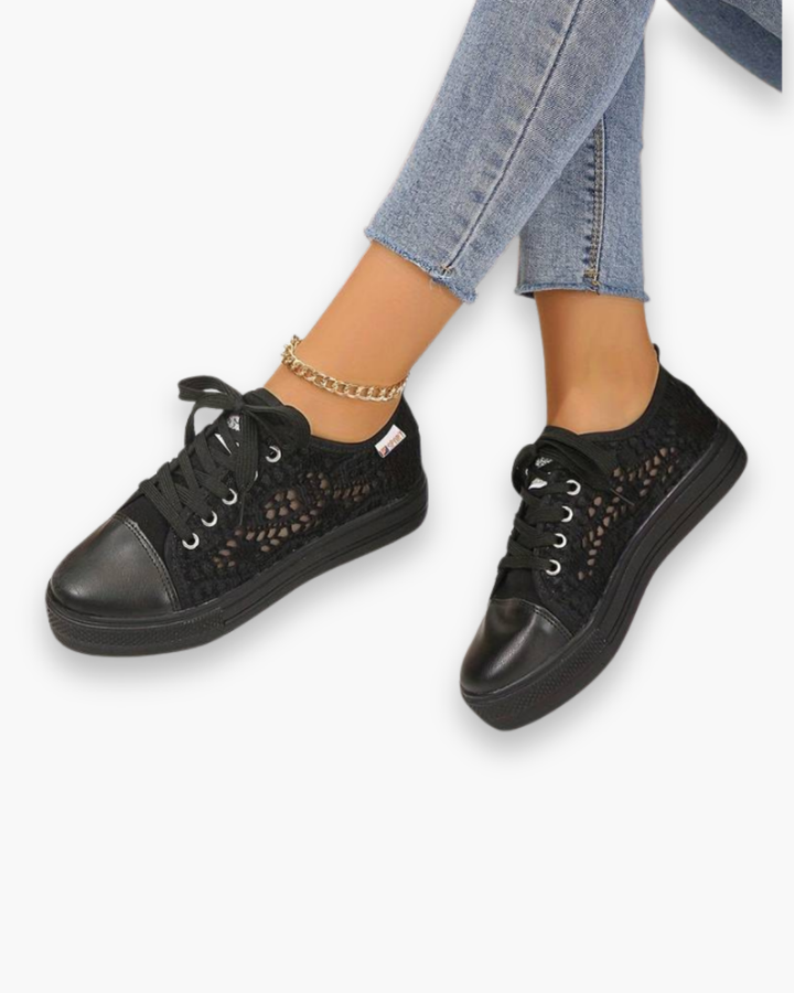 Elegant Lace Sneakers for Women | Breathable and Stylish
