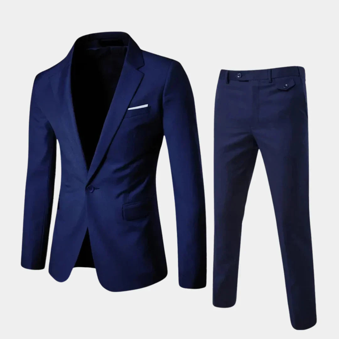 Elegant Men's Suit with Blazer and Trousers, view 5 - Elena Harper