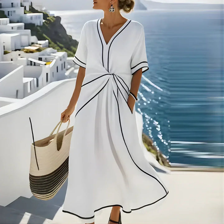 Ananya Elegant Flattering Dress - Elena Harper