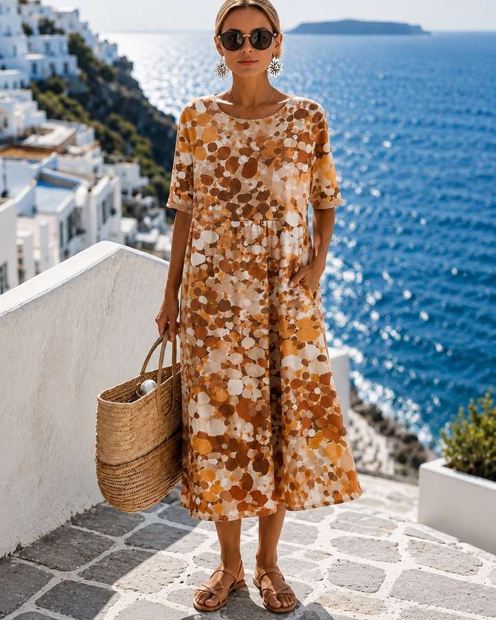 Elena™ | Elegant Floral Midi Dress