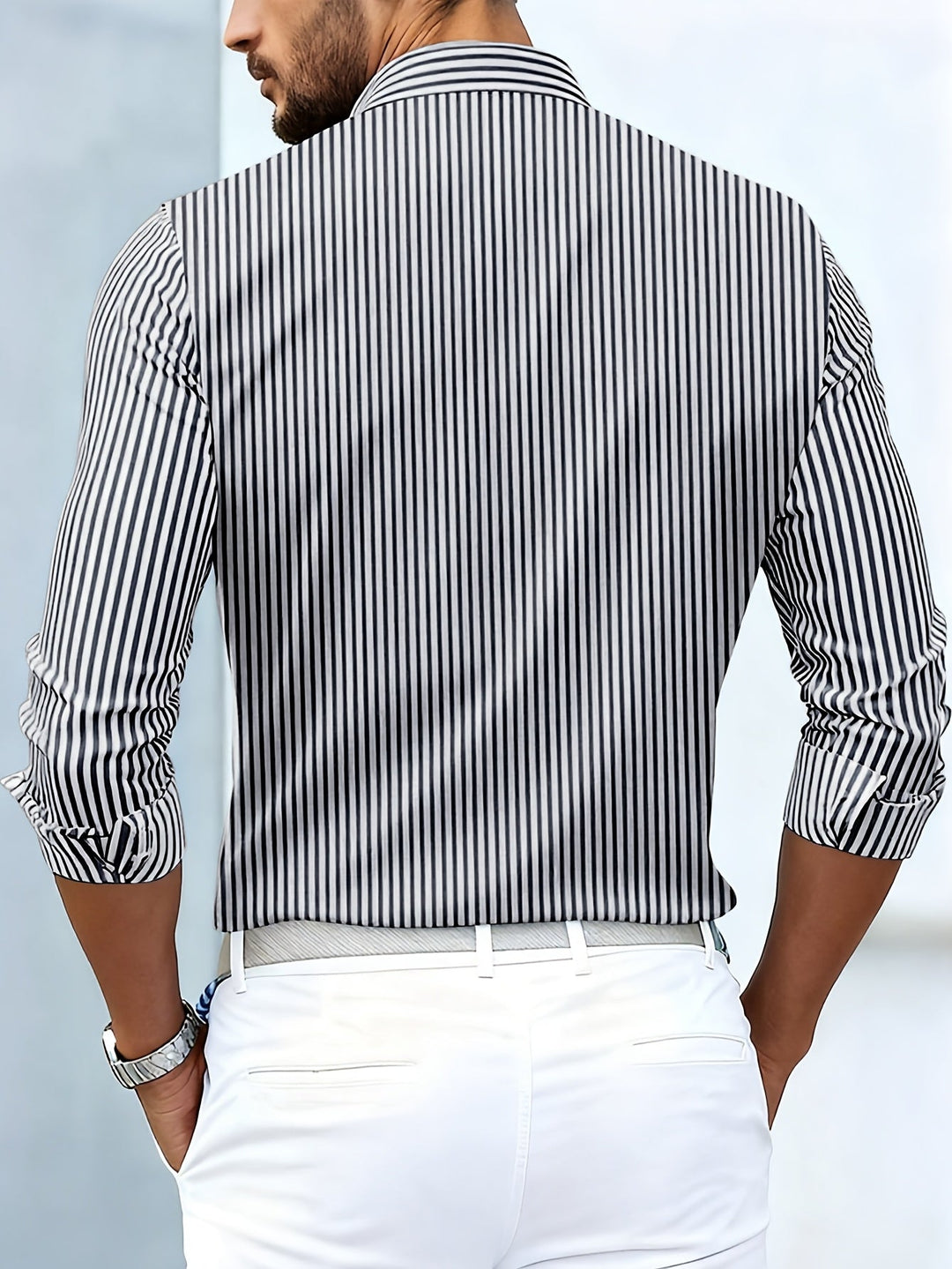 ELENA HARPER™  |  VINTAGE STRIPED SHIRT FOR MEN