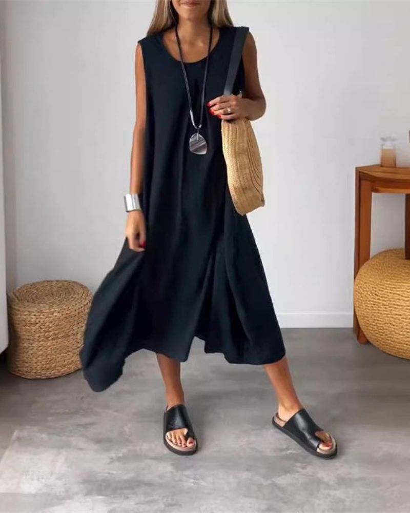 BLOME Sleeveless boho midi dress - Elena Harper