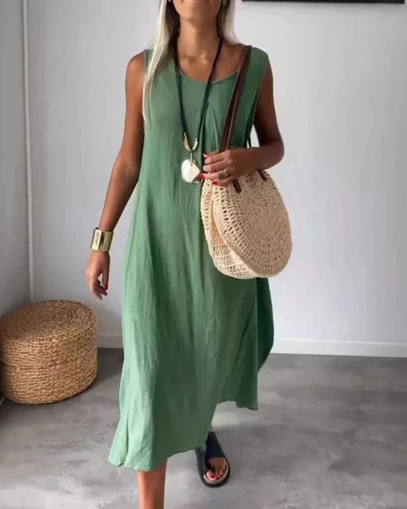 BLOME Sleeveless boho midi dress - Elena Harper