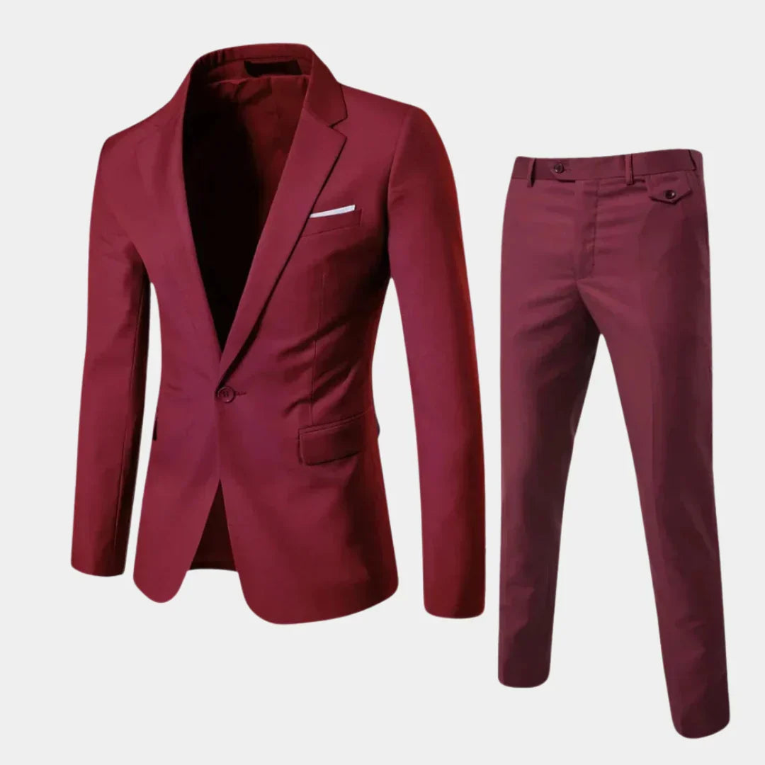 Elegant Men's Suit with Blazer and Trousers, view 6 - Elena Harper