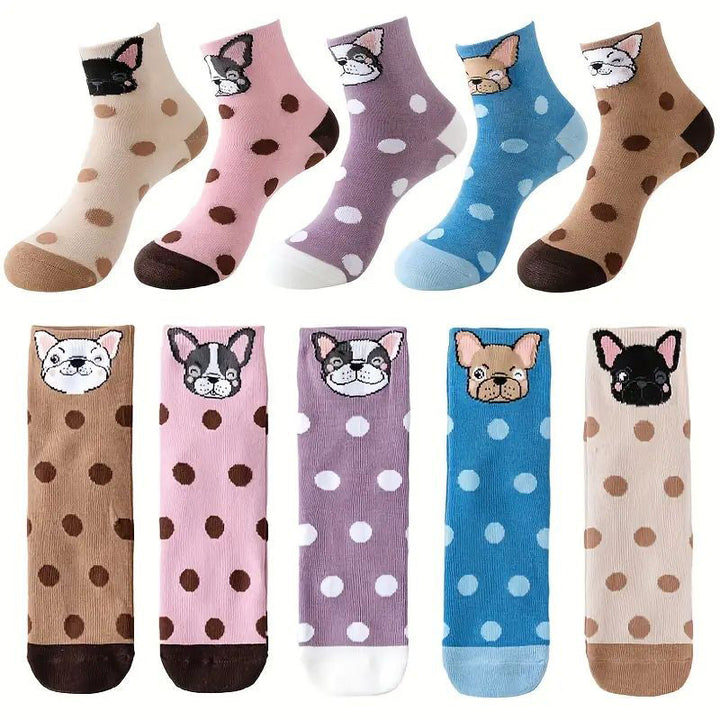 Set of 5 Pairs of Cartoon Socks
