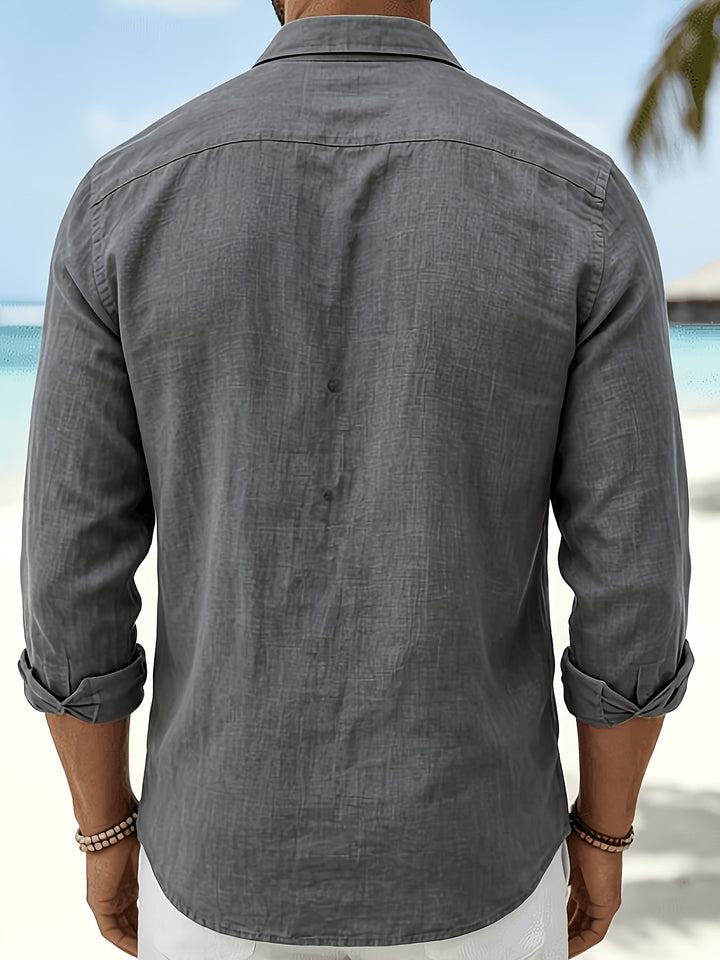 ELENA HARPER™  |  MEN'S LINEN BLEND SHIRT
