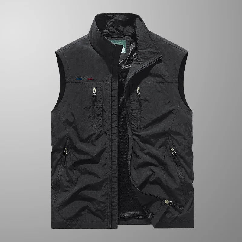 Abram Lightweight Multi-Pocket Cargo Vest - Elena Harper