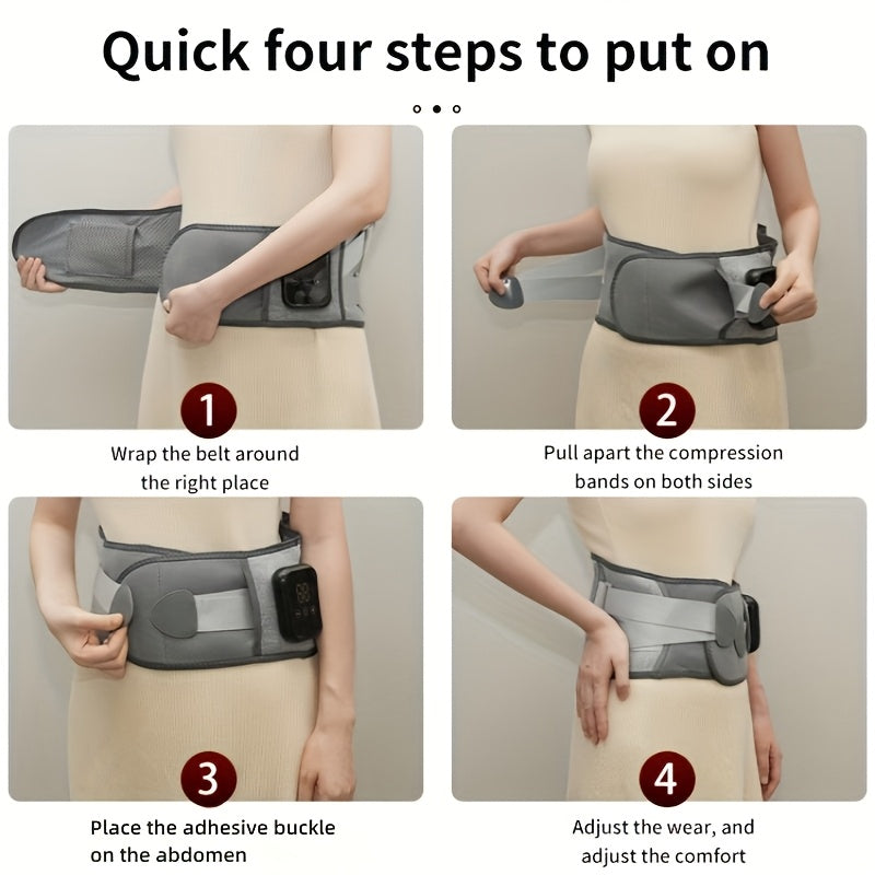 Wireless Heated Massage Belt for Back & Waist Relief