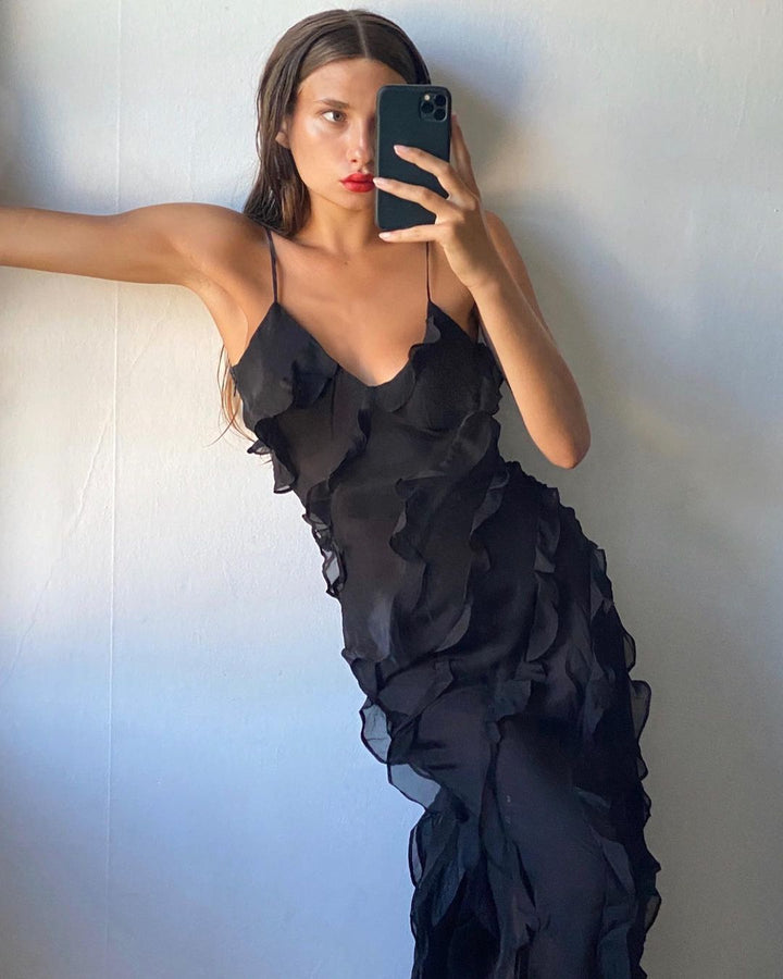 Ruffled Maxi Dress - Elena Harper