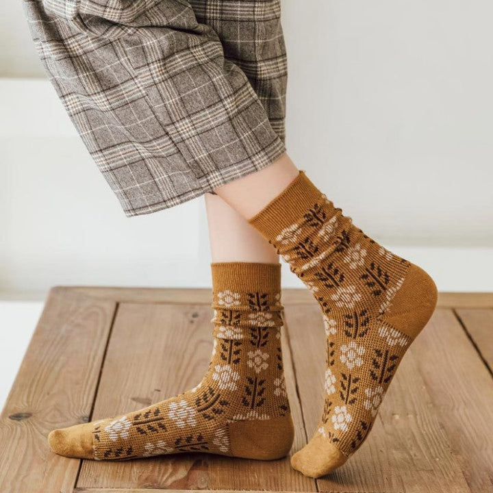 Vintage Flower Socks