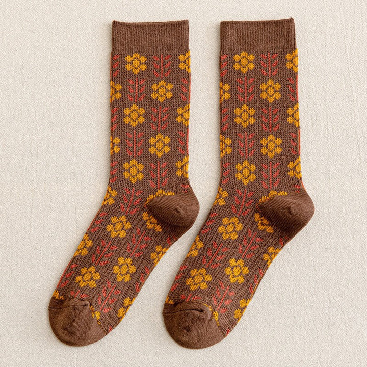 Vintage Flower Socks