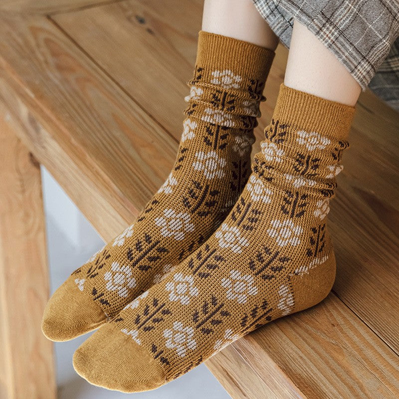 Vintage Flower Socks