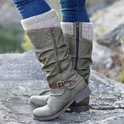 Comfortable Non-Slip Boots with Zipper EB