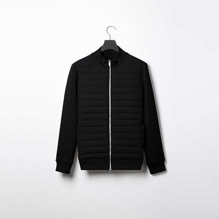 Lightweight Quilted Jacket with High Collar for Men – Stylish Winter Outerwear