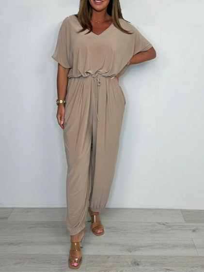 Mila Comfortable Cotton Jumpsuit - Elena Harper