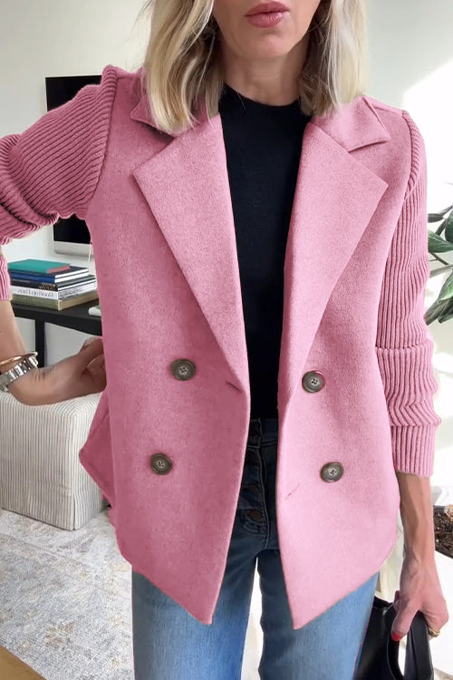 Alesia Stylish Casual Button Blazer - Elena Harper