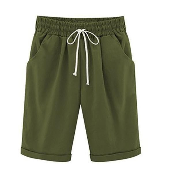 Timeless Cotton Shorts for Women, view 7 - Elena Harper