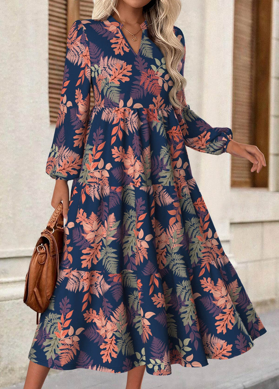 Rina Soft Blossom Dress - Elena Harper