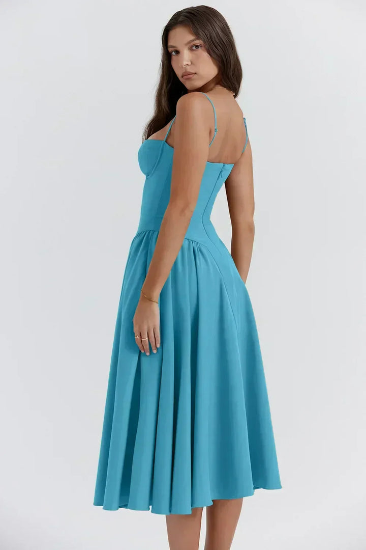 Elara Strap Dress with Corset - Elena Harper