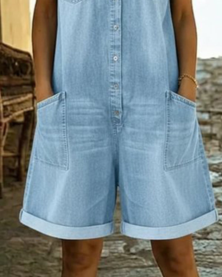 Briar Short Sleeve Playsuit Dress - Elena Harper