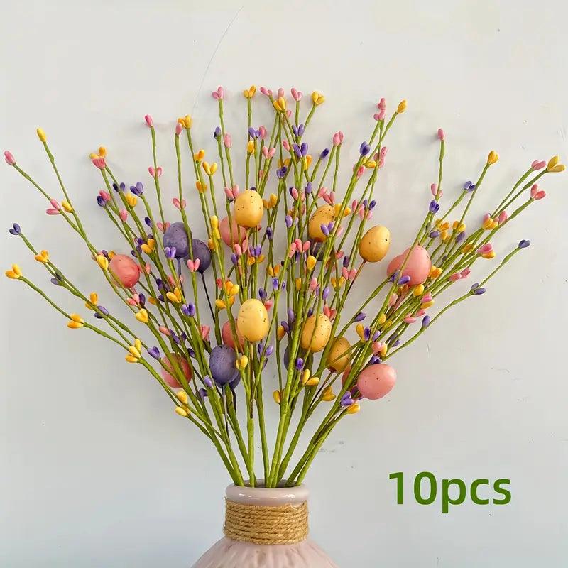 Cheerful Easter Branches with Colorful Eggs - Spring Home Decor