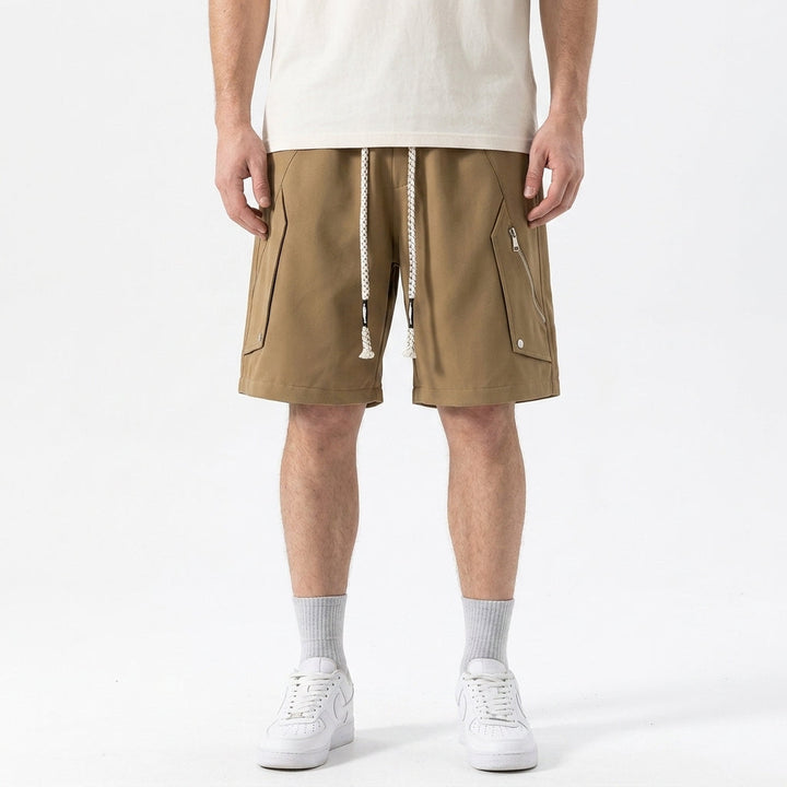 Casual Zip Pocket Shorts