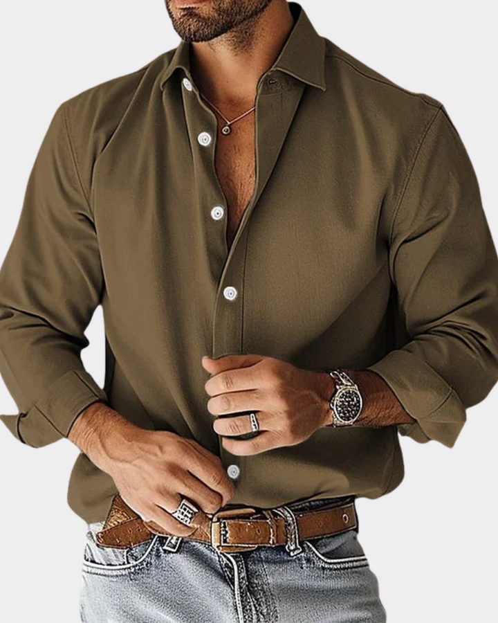 ELENA HARPER™  |  SLIM FIT STRETCH BUTTON-UP SHIRT FOR MEN